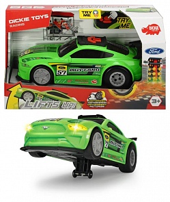 Рейсинговый автомобиль Ford Mustang, моторизованный, свет и звук, 25,5 см. (Dickie, 3764009)